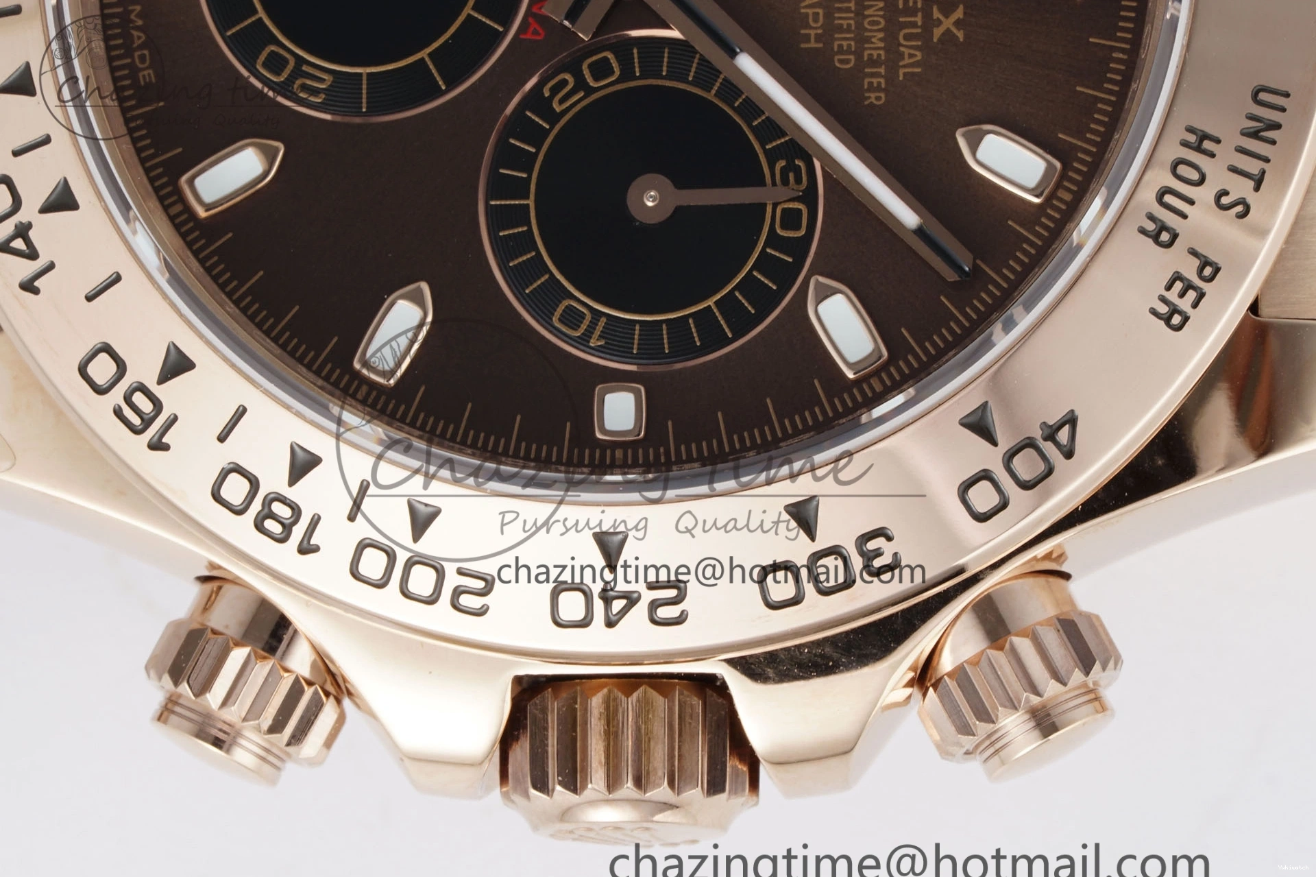 Dial SA4130 Best Edition QF Daytona on 116505 V2 Brown Bracelet RG 1:1 0324